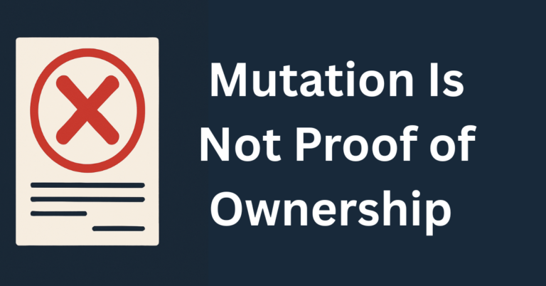 Mutation Is Not Proof of Ownership