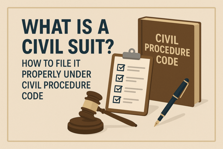 How to File a Civil Case in India as per CPC 1908