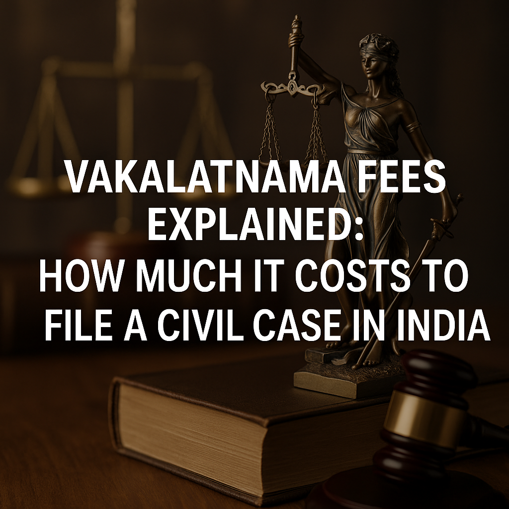 How Much It Costs to File a Civil Case in India