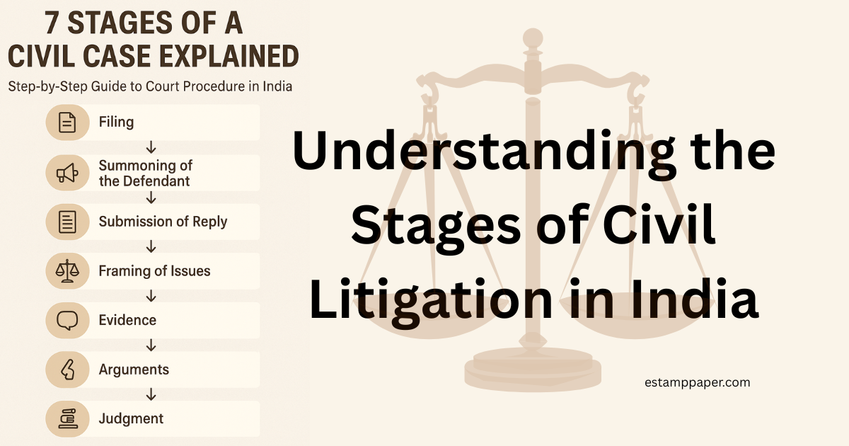 Civil Court Procedure in India – Stages of a Civil Case Explained